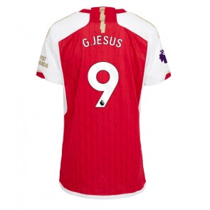 Arsenal Gabriel Jesus #9 Replica Home Stadium Shirt for Women 2023-24 Short Sleeve